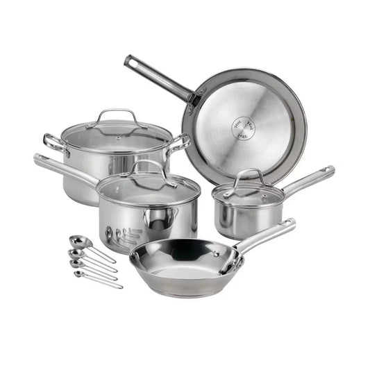 Performa Stainless Steel Cookware, 14pc Set, Silver